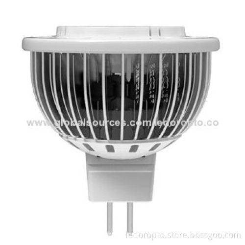 LD 3W MR16 LED Spotlight, Flat with 42 Pieces Aluminum Fins, Cree XPE
